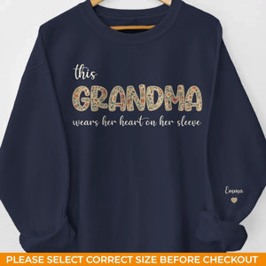 Custom Unisex Sweatshirt, Hoodie With Design On Sleeve - Personalized Birthday Gifts For Mom, Grandma - Loved And Cherished