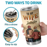 Custom Tumbler - Personalized Anniversary Wedding Gifts For Husband And Wife, Him And Her - Better Together Always