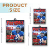 Custom Photo Magazine Acrylic Ornament - Personalized Christmas Birthday American Football Gifts For Football Lovers, Sports Fans, Sports Lovers - Born To Break Records