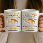 Custom Mug - Personalized Anniversary Wedding Gifts For Husband And Wife, Him And Her - Love Feels Easy Here