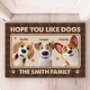 Custom Home Decor Decorative Mat - Personalized Birthday Gifts For Dog Cat Lovers, Dog Dad And Mom, Cat Owners - Paws Make Home Happy
