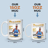 Custom Photo Magazine Mug - Personalized  Birthday Running Gifts For Running Lovers, Sports Fans, Sports Lovers - Champions Train Daily