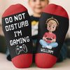 Custom Crew Socks - Personalized Birthday Gaming Gifts For Kids - Busy Saving The World
