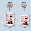 Custom Photo Magazine Mug - Personalized Graduation Gifts For Him, Her - The Tassel Is Worth The Hassle