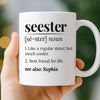 Custom Mug - Personalized Best Friend Birthday Gifts For Women, Besties, Sisters, BFF - Life Hits Softer Together