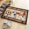 Custom Home Decor Decorative Mat - Personalized Birthday Gifts For Dog Cat Lovers, Dog Dad And Mom, Cat Owners - Paws Make Home Happy