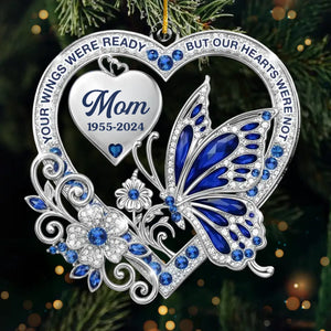 Custom Acrylic Ornament - Personalized Christmas Memorial Sympathy Gifts For Loss Of Mom, Dad - Love Echoes Through Time
