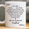 Custom Mug - Personalized Anniversary Wedding Gifts For Husband And Wife, Him And Her - Forever Starts With You