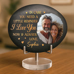 Custom Photo Printed Rock - Personalized Anniversary Wedding Gifts For Husband And Wife, Him And Her - Loved More Than Words