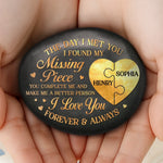Custom Photo Printed Rock - Personalized Anniversary Wedding Gifts For Husband And Wife, Him And Her - Love That Time Honors