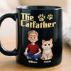 Custom Black Mug - Personalized Birthday Gifts For Cat Lovers, Cat Mom And Dad - This Mug Belongs To The Boss