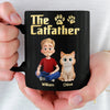 Custom Black Mug - Personalized Birthday Gifts For Cat Lovers, Cat Mom And Dad - This Mug Belongs To The Boss