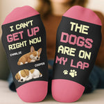 Custom Name Funny Dog Lover Gifts - Personalized Middle Tube Socks