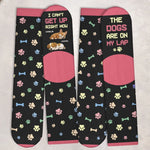 Custom Name Funny Dog Lover Gifts - Personalized Middle Tube Socks