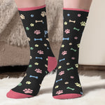Custom Name Funny Dog Lover Gifts - Personalized Middle Tube Socks