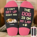 Custom Name Funny Dog Lover Gifts - Personalized Middle Tube Socks