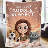 Custom Blanket - Personalized Birthday Gifts For Dog Cat Lovers, Dog Dad And Mom, Cat Owners - Made Of Moments And Love