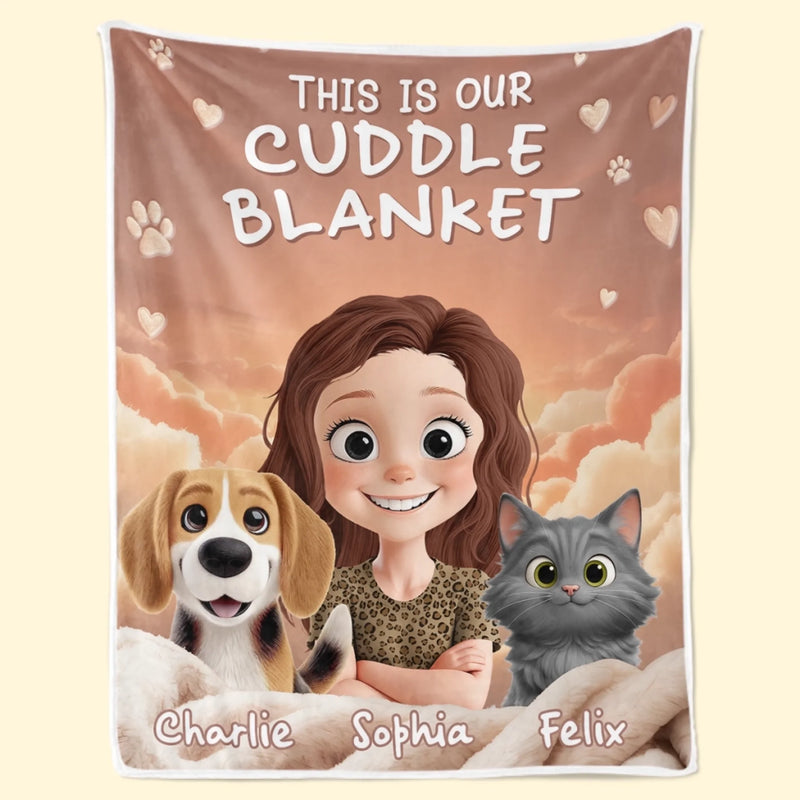 Custom Blanket - Personalized Birthday Gifts For Dog Cat Lovers, Dog Dad And Mom, Cat Owners - Made Of Moments And Love