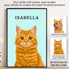 Custom Photo Vertical Poster - Personalized Pet Memorial Sympathy Gifts For Dogs, Cats - My Hooman Loves Me This Much