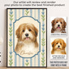 Custom Photo Vertical Poster - Personalized Pet Memorial Sympathy Gifts For Dogs, Cats - Joy In Every Wag