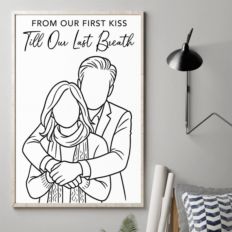 Custom Photo Vertical Poster - Personalized Anniversary Wedding Gifts For Husband And Wife, Him And Her - Love In Every Moment
