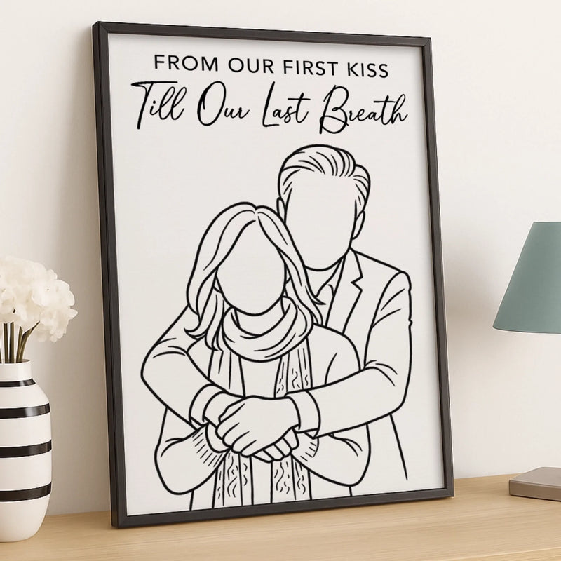 Custom Photo Vertical Poster - Personalized Anniversary Wedding Gifts For Husband And Wife, Him And Her - Love In Every Moment