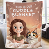 Custom Blanket - Personalized Birthday Gifts For Cat Lovers, Cat Mom And Dad - Tiny Paws Big Love