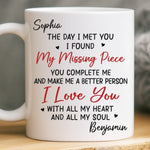 Custom Name Romantic Love Gifts for Couples - Personalized Mugs