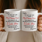 Custom Name Romantic Love Gifts for Couples - Personalized Mugs