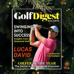 Custom Photo Magazine Acrylic Ornament - Personalized Christmas Birthday Golf Gifts For Men, Women - Master Of The Swing Arc