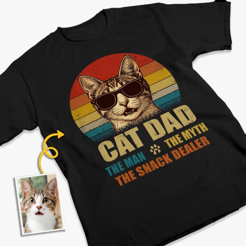 Custom Photo Unisex T-shirt, Premium T-shirt, Hoodie - Personalized Christmas Birthday Gifts For Cat Lovers, Cat Mom And Dad - Professional Treat Dealer