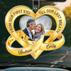 Custom Photo Acrylic Car Ornament - Personalized Anniversary Wedding Gifts For Husband And Wife, Him And Her - Loving You Comes Easy