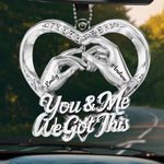 Custom Acrylic Car Ornament - Personalized Anniversary Wedding Gifts For Husband And Wife, Him And Her - Forever Starts With You