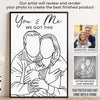 Custom Photo Vertical Poster - Personalized Anniversary Wedding Gifts For Husband And Wife, Him And Her - Love In Every Moment