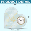 Custom Acrylic Desk Clock - Personalized Anniversary Wedding Gifts For Husband And Wife, Him And Her - My Favorite Place Is You
