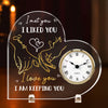 Custom Acrylic Desk Clock - Personalized Anniversary Wedding Gifts For Husband And Wife, Him And Her - My Favorite Place Is You