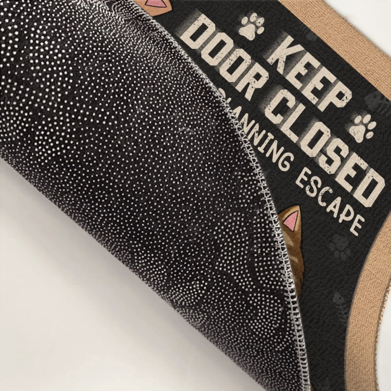 Custom Home Decor Decorative Mat - Personalized  Birthday Gifts For Cat Lovers, Cat Mom And Dad - Beware Of Cat Attitude