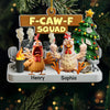 Custom Acrylic Ornament - Personalized Christmas Funny Gifts For Coworker, Work Bestie - Office Chaos Crew