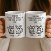 Custom Mug - Personalized Birthday Gifts For Dog Lovers, Dog Dad And Mom - Respect The Poop Scooper