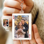 Custom Photo Shaped Acrylic Keychain - Personalized Anniversary Wedding Gifts For Husband And Wife, Him And Her - You Make My Days Better
