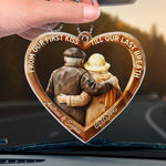 Custom Name Date Anniversary Gifts for Couples - Personalized Car Ornament