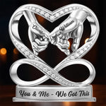 Custom Acrylic Plaque - Personalized Anniversary Wedding Gifts For Husband And Wife, Him And Her - Holding On To Us