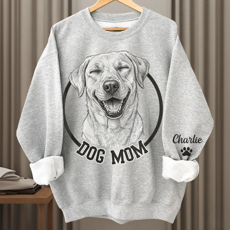 Custom Photo Unisex Sweatshirt, Hoodie With Design On Sleeve - Personalized Birthday Gifts For Dog Cat Lovers, Dog Dad And Mom, Cat Owners - Love Made Of Paws