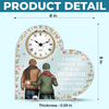 Custom Acrylic Desk Clock - Personalized Anniversary Wedding Gifts For Husband And Wife, Him And Her - Side By Side Always Us