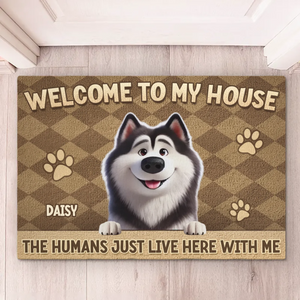 Custom Home Decor Decorative Mat - Personalized Birthday Gifts For Dog Cat Lovers, Dog Dad And Mom, Cat Owners - This Home Is Full Of Love