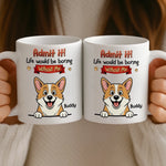 Custom Name Funny Corgi Gifts for Dog Lovers - Personalized Mugs
