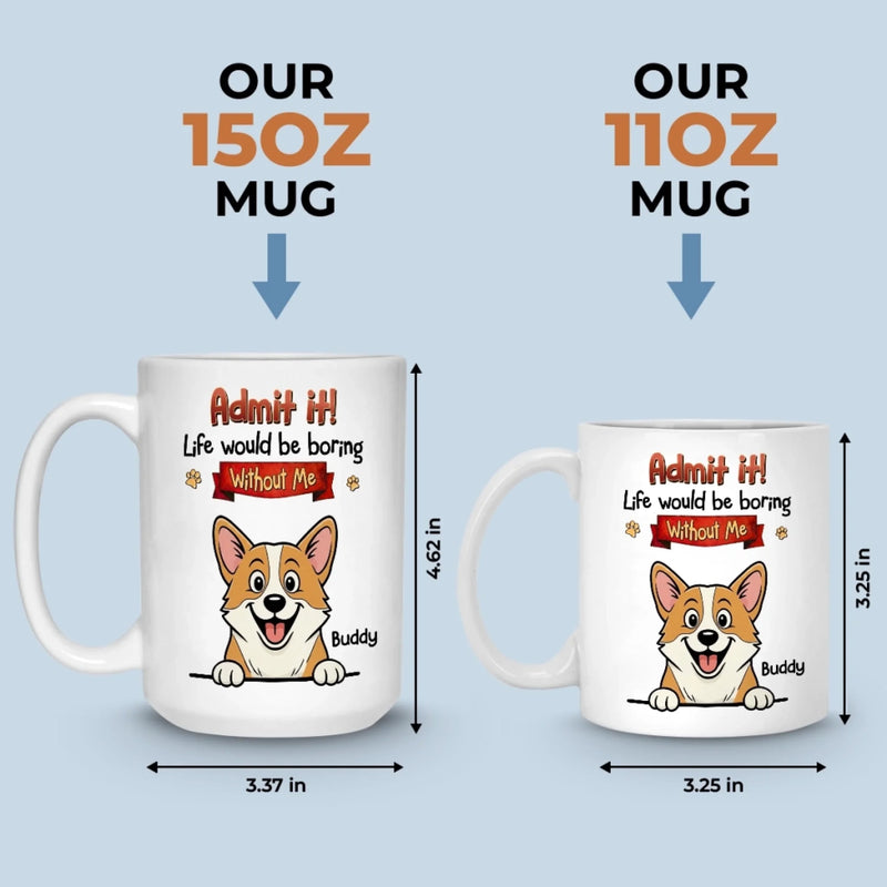 Custom Mug - Personalized Birthday Gifts For Dog Lovers, Dog Dad And Mom - My Dog Runs This House