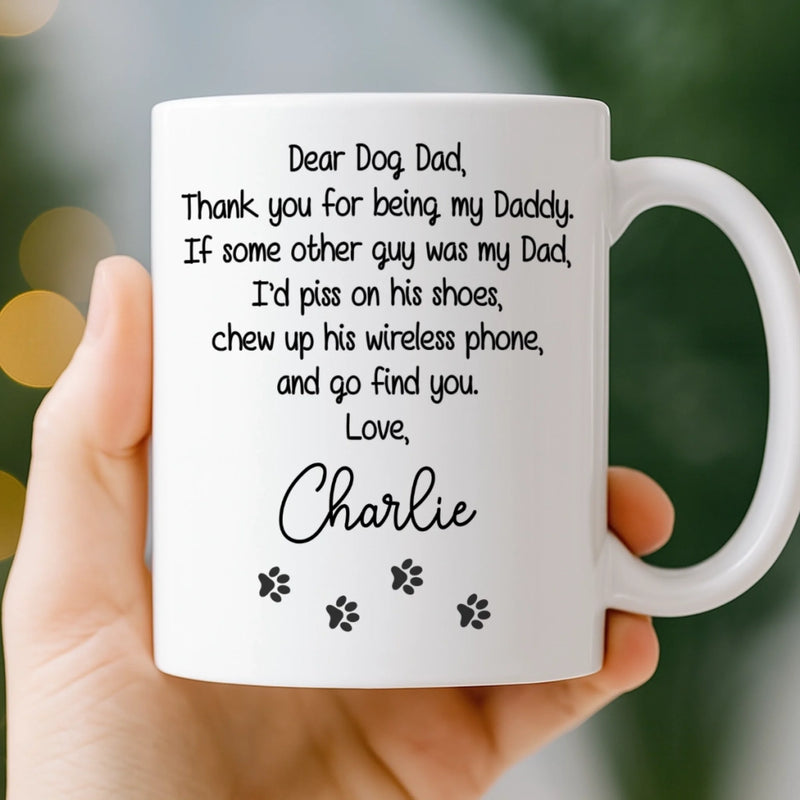 Custom Mug - Personalized Birthday Gifts For Dog Lovers, Dog Dad And Mom - A Little Humor, A Lot Of Love