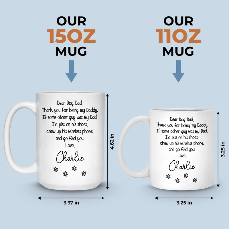 Custom Mug - Personalized Birthday Gifts For Dog Lovers, Dog Dad And Mom - A Little Humor, A Lot Of Love