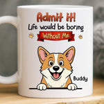 Custom Name Funny Corgi Gifts for Dog Lovers - Personalized Mugs